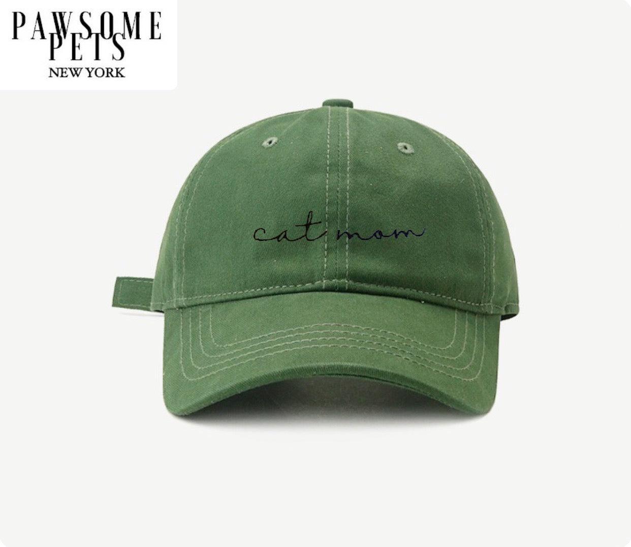 CAT MOM HAT - OLIVE GREEN-0