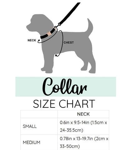 DOG & CAT COLLAR - JEANS BLUE WITH RED