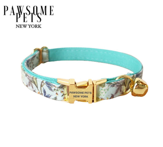 DOG & CAT COLLAR - ICE SNOW GREEN