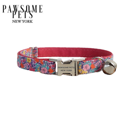 DOG & CAT COLLAR - FLORAL GARDEN