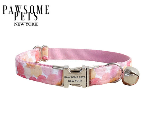 DOG & CAT COLLAR - LIGHT PINK BALL