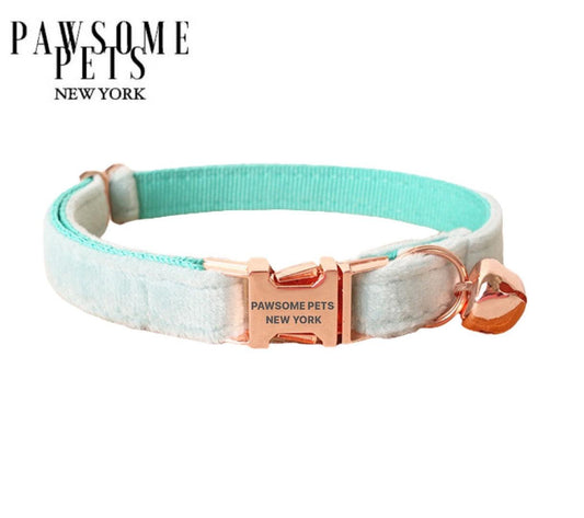 DOG & CAT COLLAR - MINT GREEN MARSHMALLOW