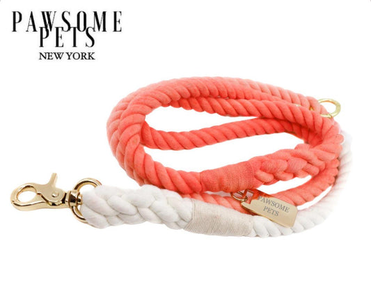 ROPE LEASH - CORAL CRUSH-0