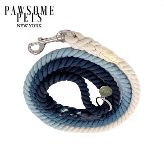 ROPE LEASH - OMBRE DARK BLUE