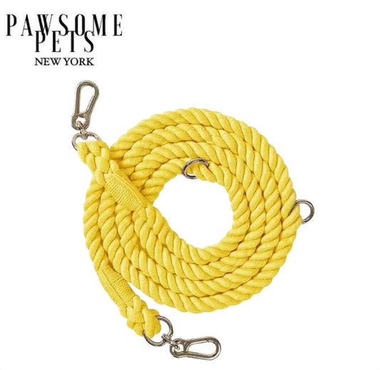 HANDS FREE DOG ROPE LEASH - AUTUMN GARDEN