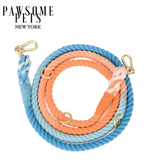 HANDS FREE DOG ROPE LEASH - SUNSET