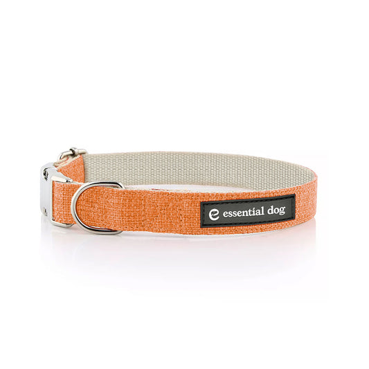 hemp dog collar orange