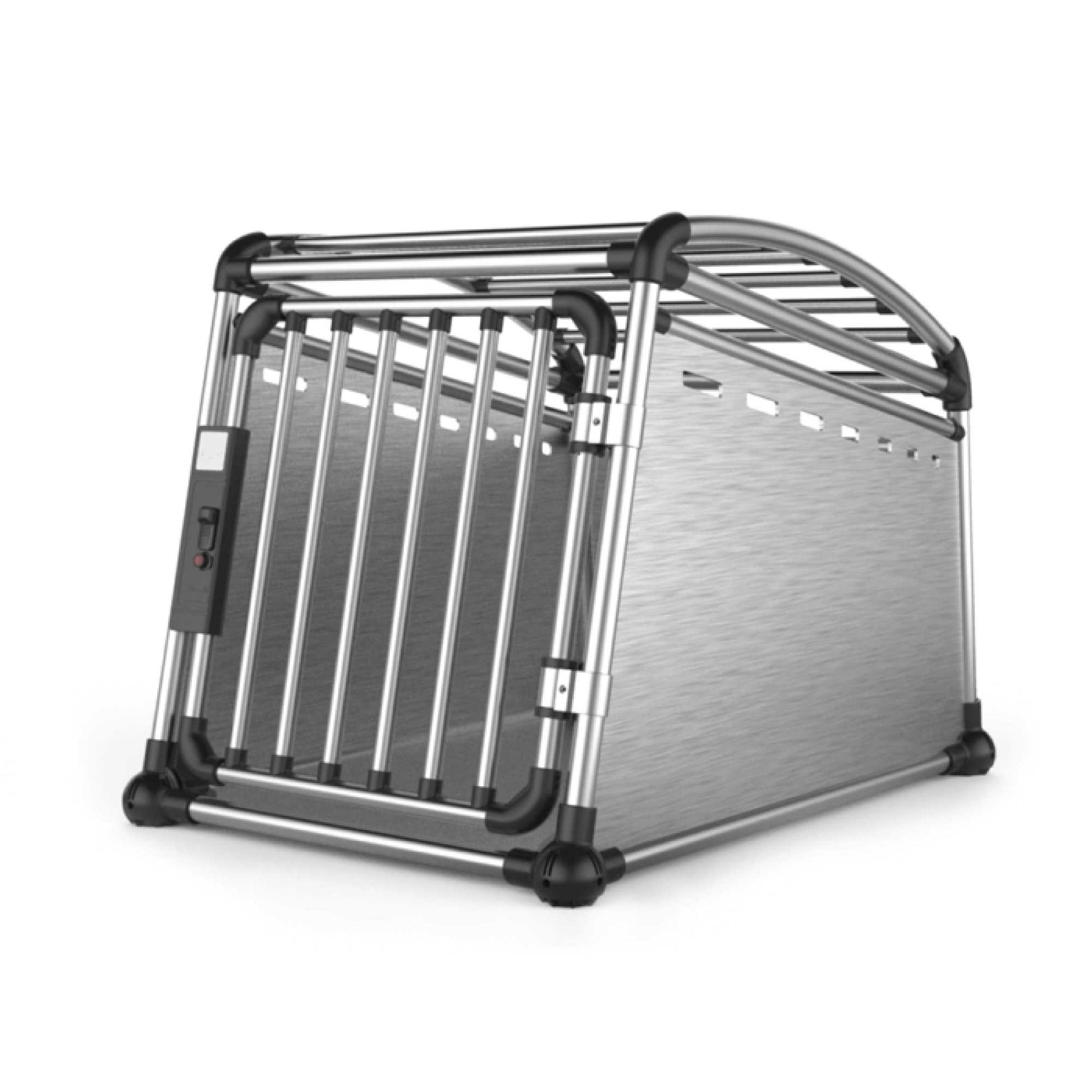 Aluminium Dog Travel Crate 63x68x88cm - Large Pet Car Transport Cage  Kennel Box-0