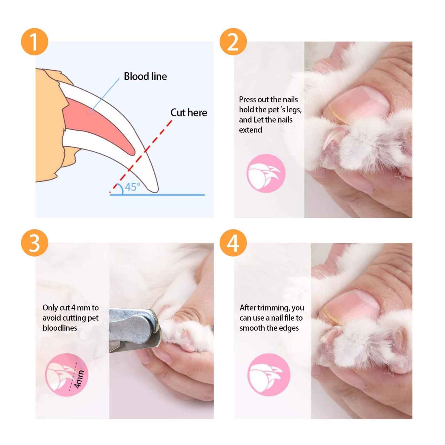 Dog Nail Trimmer Clippers Cat Pet Puppy Toenail Claw Safe Professional Cutter