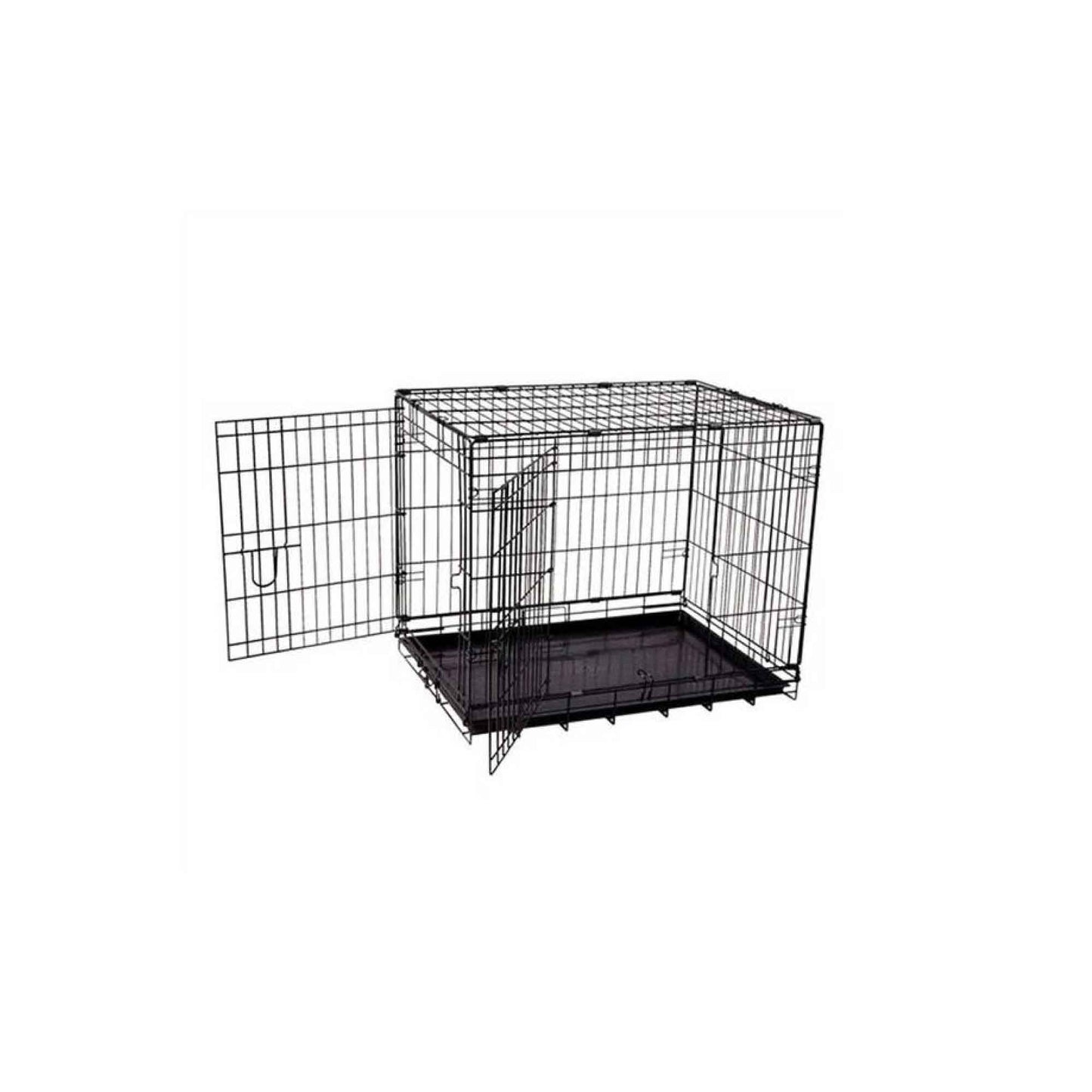 Dog Wire Crate - Portable Collapsible Travel Kennel - Pet Puppy Cage-2