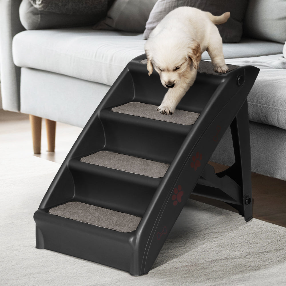 i.Pet Dog Ramp For Bed Sofa Car Pet Steps Stairs Ladder Indoor Foldable Portable-7