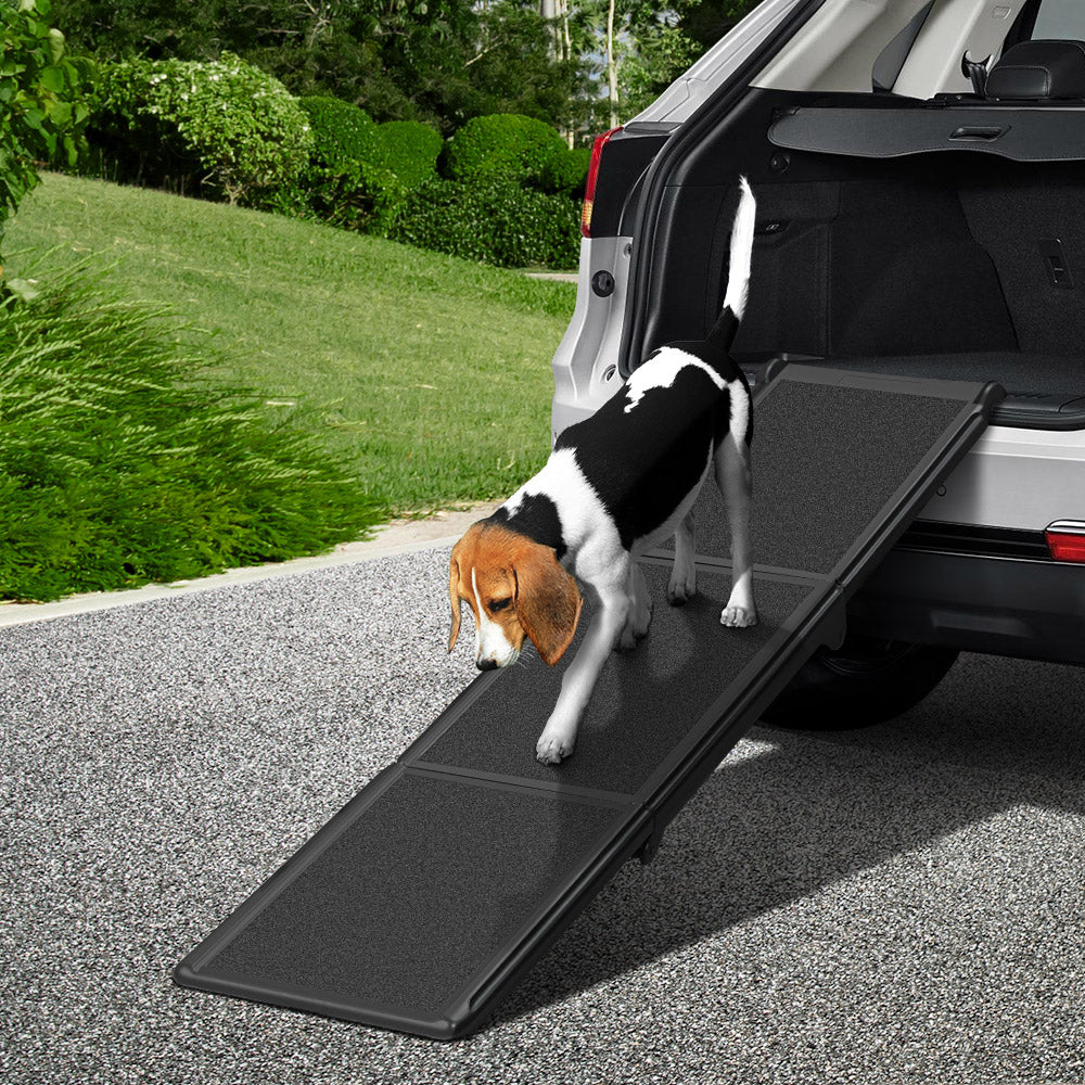 i.Pet Dog Pet Ramp Car Stairs Steps Travel Ladder Foldable Adjustable Portable-7