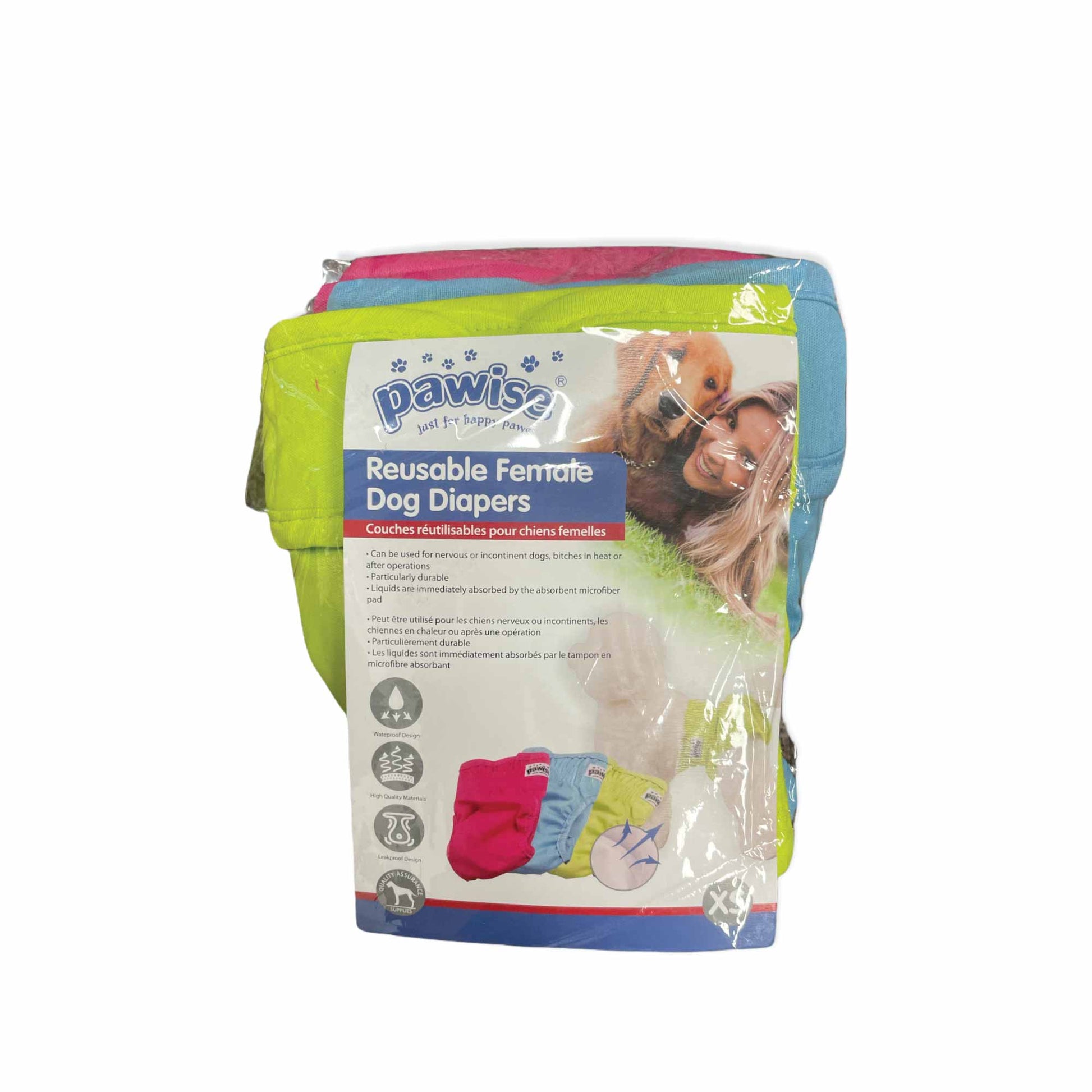 3 Pck Reusable Female Dog Diapers Puppy Nappy Eco Washable Period Incontinence Heat-10