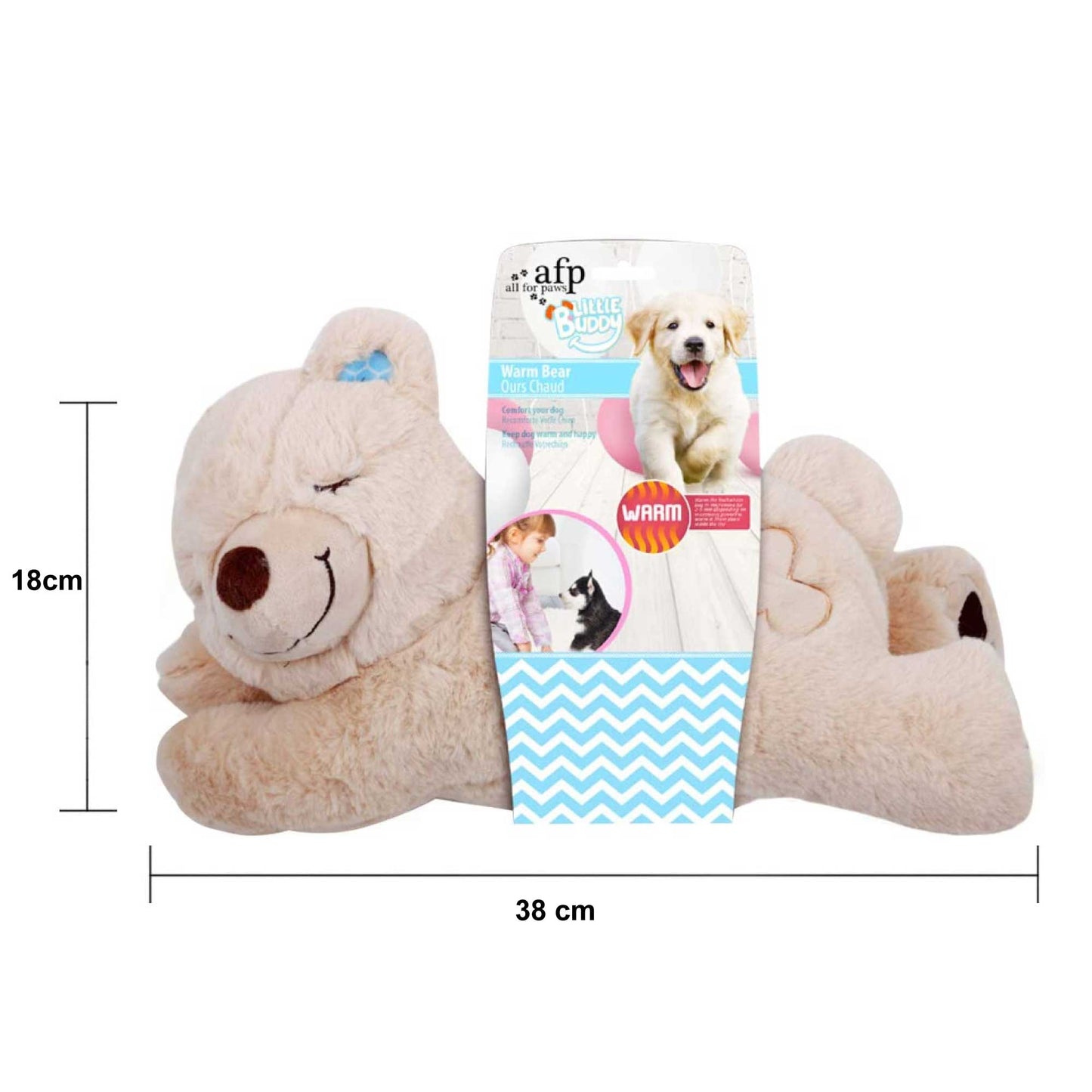 Puppy Warm Toy Bear Dog Heat Pack Comfort Plush Soft Toys Feeling Sleep Aid AFP-3