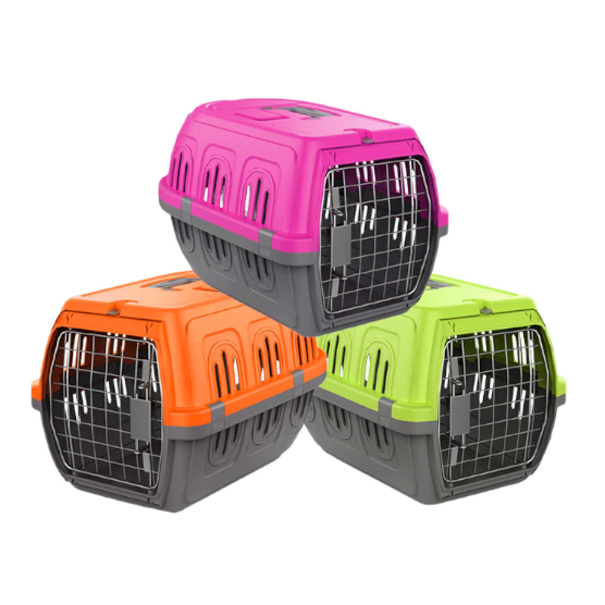 Pet Travel Kennel 48x33x28cm - Dog Cat Carrier Puppy Kitten Crate-0