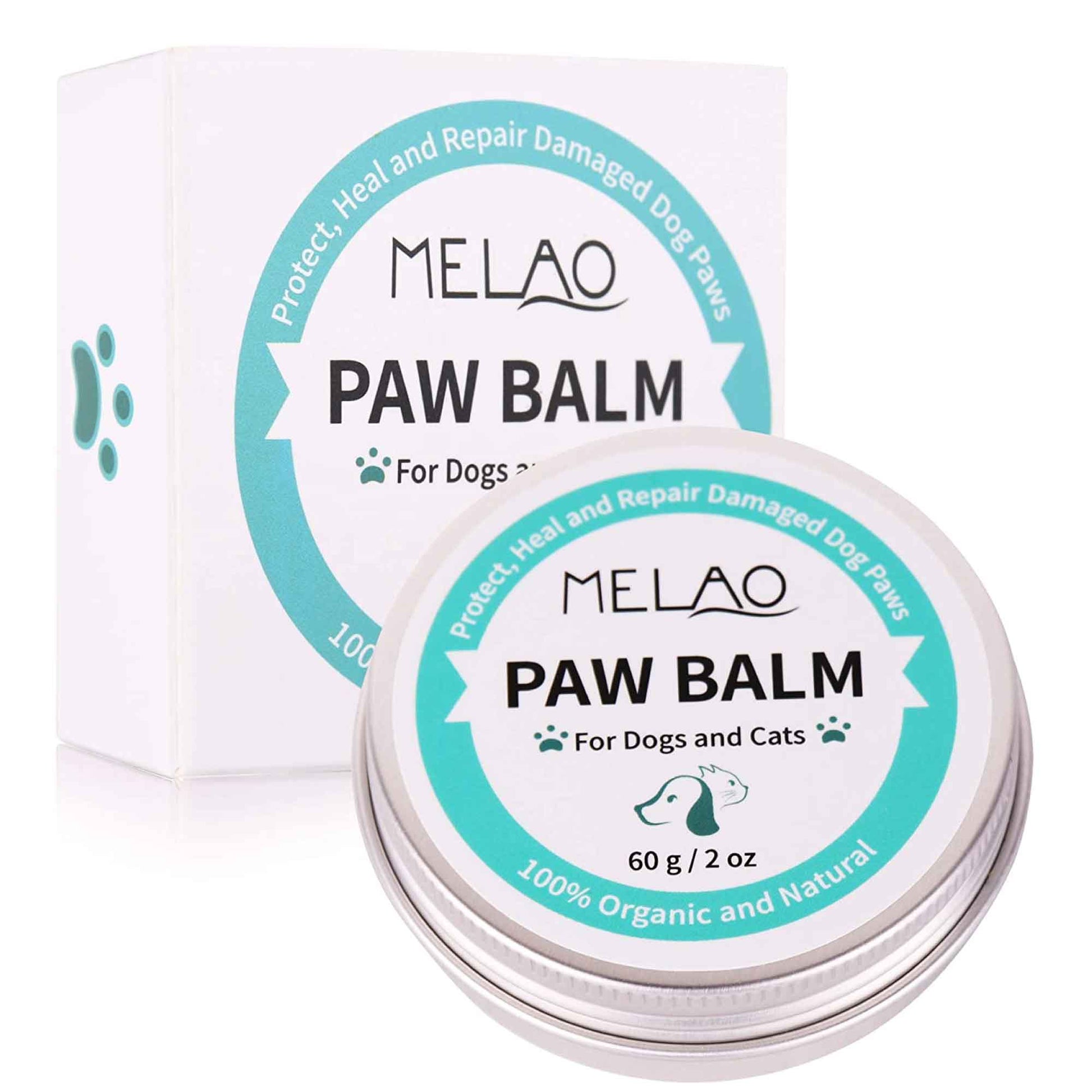 60g Pet Paw Balm - Dog or Cat Natural Organic Nose Soother Wax Ointment Cream-0