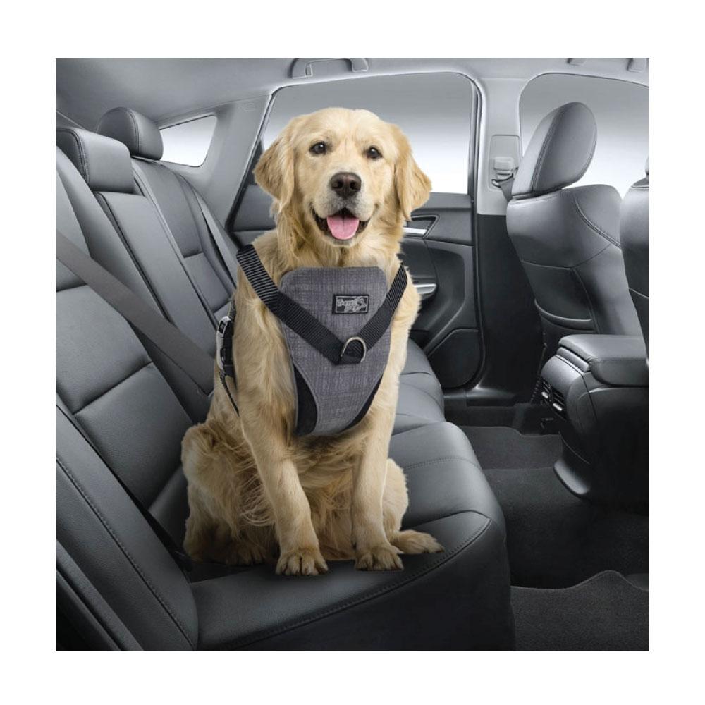 Dog Harness 2 in 1 Combo - Car Travel Rides + Walks - No Pull Leash Seat Belt-8