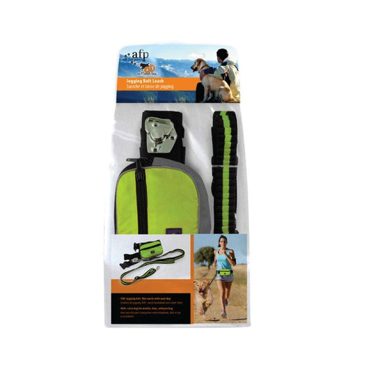 Jogging Dog Bungee Leash - Adjustable Waist Belt Bag + Hands Free Walking Lead-0
