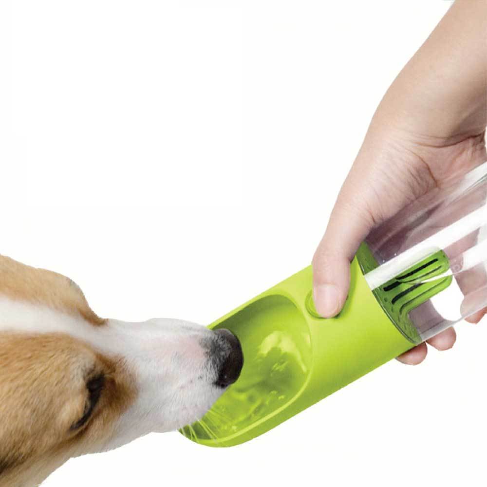 380ml Portable Pet Water Bottle with Filter - Travel Drinking Cup For Dogs Cats-2